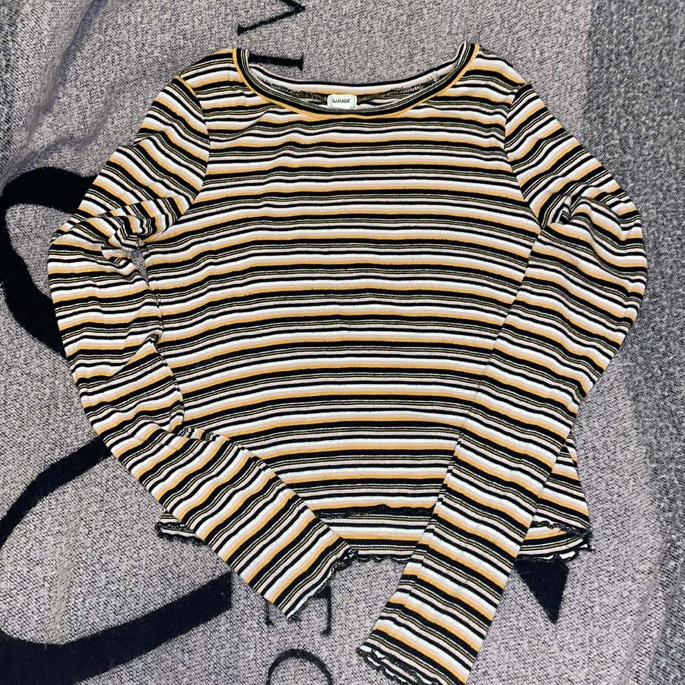 Stipe crop top